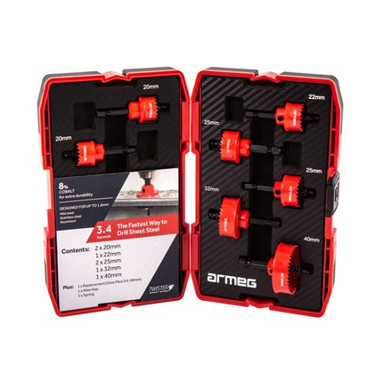 Armeg SSH7PCSET 7 Piece Holesaw Set