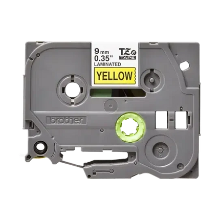 Brother Label Cartridge Black on Yellow