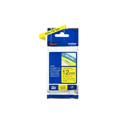 Brother Label Cartridge Black on Yellow