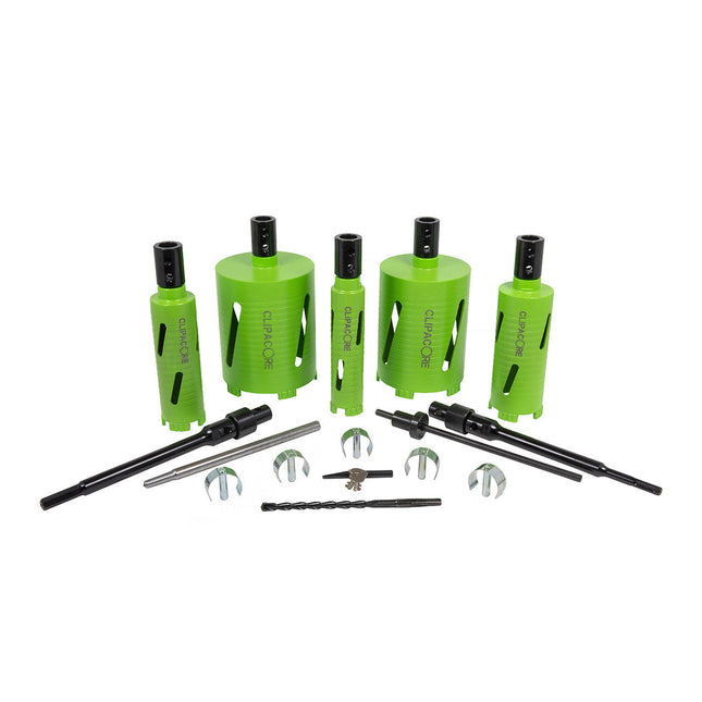 CK QCXPP Clipacore Xpresscut Pro 23pc Professional Dry Diamond Core Kit