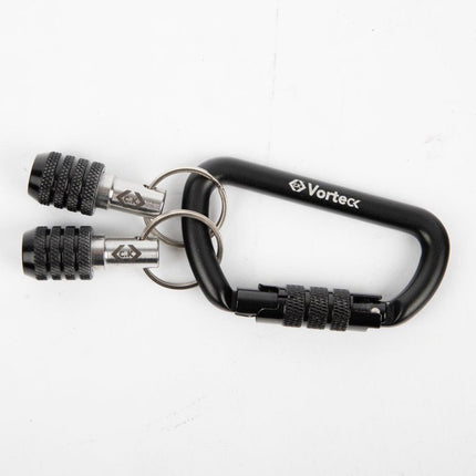 CK T4574 Vorteck 1/4" Quick Lock Bit Holder & Carabiner - 3 Piece Set