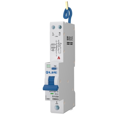 Live Electrical 10kA B Curve Arc Fault Detection Device AFDD with RCBO Type A