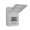 Live Electrical AGU0465 4 Way IP65 Weatherproof White Metal Unit Empty Enclosure