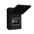 Live Electrical AGU0465/B 4 Way IP65 Weatherproof Black Metal Unit Empty Enclosure