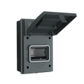 Live Electrical AGU0465/G 4 Way IP65 Weatherproof Grey Metal Unit Empty Enclosure