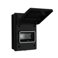 Live Electrical AGU0565/B 5 Way IP65 Weatherproof Black Metal Unit Empty Enclosure