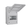 Live Electrical AGU0565/W 5 Way IP65 Weatherproof White Metal Unit Empty Enclosure