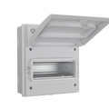 Live Electrical AGU0865/W 8 Way IP65 Weatherproof White Metal Unit Empty Enclosure