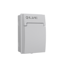 Live Electrical AGU4-SP 4 Way IP65 White Metal Garage Unit with 100A Main Switch & 20/40kA DP Type 2 SPD