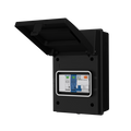 Live Electrical AGU5-SNR/B 5 Way IP65 Black Metal Garage/EV Charging Unit with 40A Type A DP RCBO C Curve & 20/40kA 1P+N Surge Protective Device
