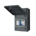 Live Electrical AGU5-SNR/G 5 Way IP65 Grey Metal Garage/EV Charging Unit with 40A Type A DP RCBO C Curve & 20/40kA 1P+N Surge Protective Device