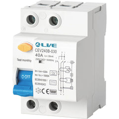 Live Electrical CEV225B-030 2 Pole 3 Module 25A 30mA Type B RCCB