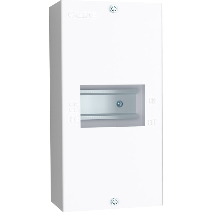 Live Electrical EMCU4-L 4 Way IP20 Metal Modular Enclosure without Lid