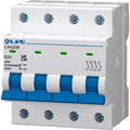 Live Electrical Four Pole 6kA C Curve MCB