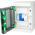 Live Electrical LEV440SP-BP 4 Way IP65 Plastic EV Charging Unit with 40A Type A DP RCBO B Curve & 20/40kA 1P+N Surge Protective Device
