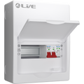 Live Electrical LSMC08S-SP 8 Module Metal SRN Consumer Unit with 100A Main Switch and SPD