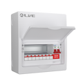 Live Electrical LSMC10/100 10 Module Metal Clad Consumer Unit c/w 100A Main Switch (8 Usable Way)