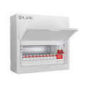 Live Electrical LSMC12/100 12 Module Metal Clad Consumer Unit c/w 100A Main Switch (10 Usable Way)