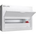 Live Electrical LSMC16S-SP 16 Module Metal SRN Consumer Unit with 100A Main Switch and SPD