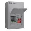 Live Electrical LSMC6M-SP 3 Usable Way Metal Consumer Unit with Main Switch and T2 SPD
