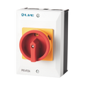 Live Electrical RI425 4 Pole 25A AC IP65 Weatherproof Rotary lsolator Switch