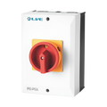 Live Electrical RI463 4 Pole 63A AC IP65 Weatherproof Rotary lsolator Switch