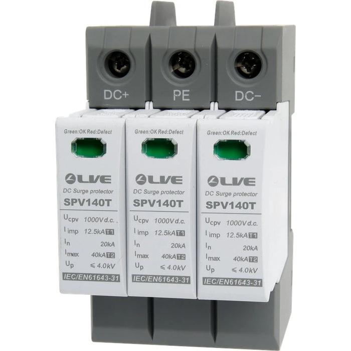 Live Electrical SPV340 3 Pole 20kA/40kA Type 2 DC Surge Protection Device