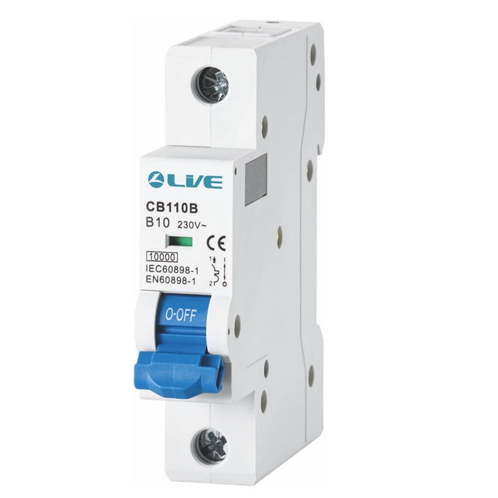 Live Electrical Single Pole 10kA C Curve MCB