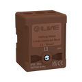 Live Electrical TB5P100-BROWN 5 Way 100A Rated Terminal Block Brown, Terminal Capacity up to 35mm2