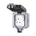 Live Electrical WP1G13A Weatherproof IP66 13A 1 Gang Switched Socket