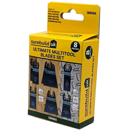 Surebuild SBM08A 8pc Ultimate Multi-tool Blades Set