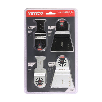 TIMco MT4PSET Multi-Tool Blade Set - 4 Piece Set