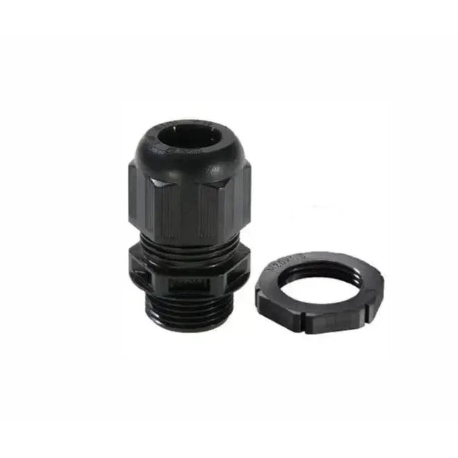 Wiska 99711 GLP40 40mm IP68 Gland with Locknut Black