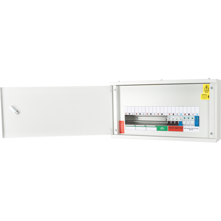 Live Electrical TPNH05-100S 5 Way Horizontal TPN Distribution Board c/w 100A 4P Switch Disconnector Incomer & 4P 20kA/40kA T2 SPD